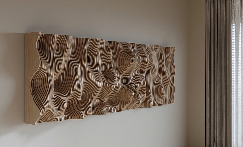 Corrugated board wall decoration 3d model