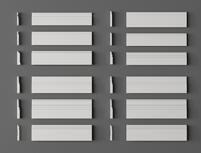 Modern skirting line simple skirting line skirting line gypsum line 3d model