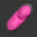 Stylish Heart Shaped Transparent Container With Pink Liquid Daily Life Product