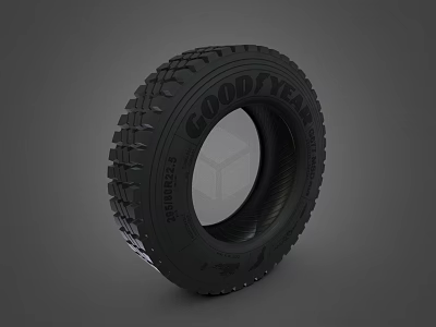 Goodyear Tire With 28575R16 Size And Aggressive Tread Pattern Design 3d model