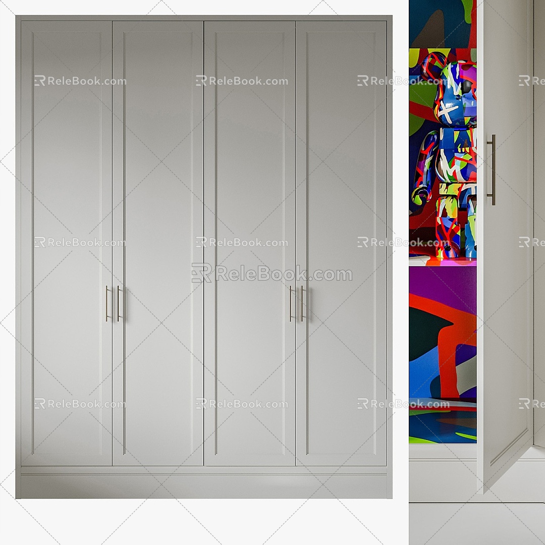 Modern entrance wardrobe 3d model