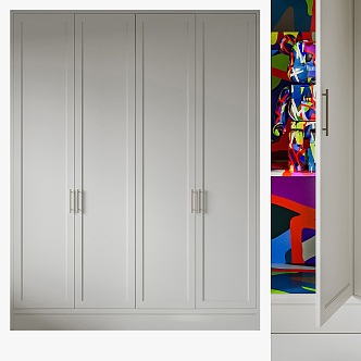 Modern entrance wardrobe 3d model