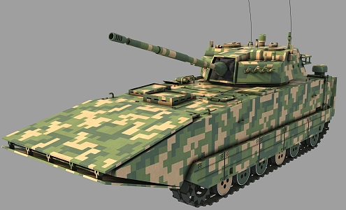 ZTD05 Amphibious Assault Vehicle ZTD05 Amphibious Assault Vehicle 30mm Machine Gun Assault Vehicle Assault Gun Armored Vehicle 3d model