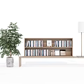 Modern Bookcase Simple Bookcase 3d model