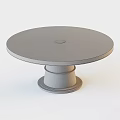Elegant Modern Round Dining Table With Black Tabletop And Gold Metal Base 3d model