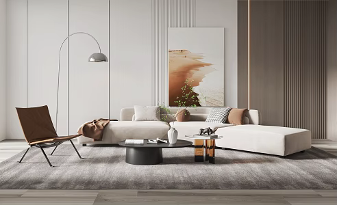 Modern Sofa Coffee Table Combination Sofa Coffee Table 3d model