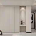 Modern Dining Living Room With White Sofa Black Coffee Table And Geometric Wall Art