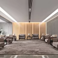 Modern Reception Room Reception 3d model