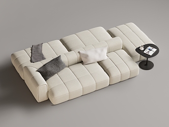 Modern Multiplayer Sofa Module Sofa Back-to-Back Sofa 3d model