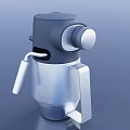Modern Minimalist Automatic Water Dispenser with Stainless Steel Body and Control Knob