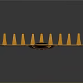 Commercial Beauty Equipment Hair Comb featuring Bee Shaped Decoration Yellow Black Stripes and Orange Teeth