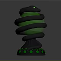 snake cobra venomous snake python reptile cold-blooded animal reptile 3d model