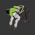 Modern Robot Dog Mechanical Dog Machine Warrior Mechanical Combat Police 3d model