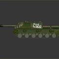 Military Tank With Green Camouflage Paint Tracks Long Cannon And Turret Structure For Military Operations