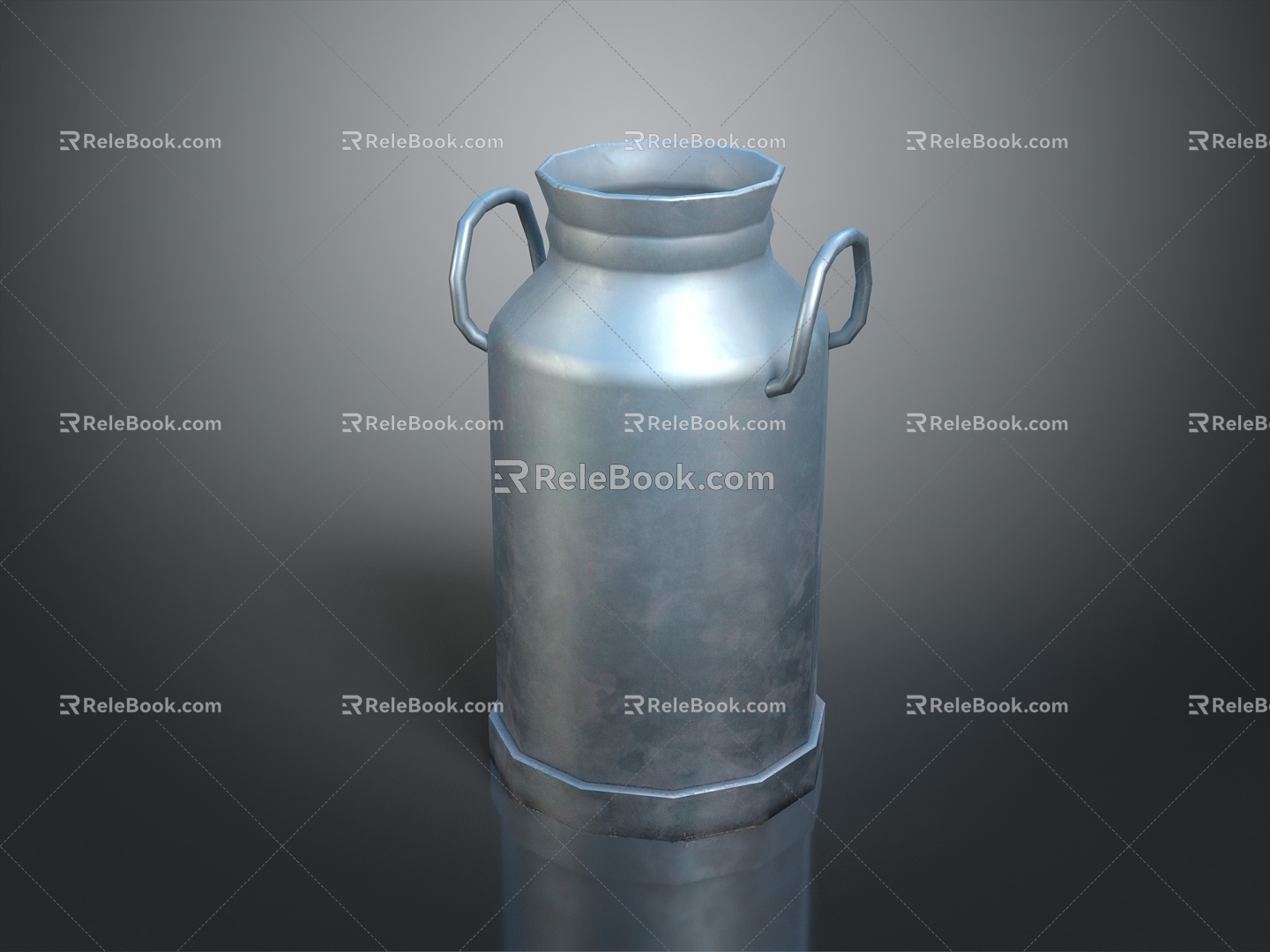 Modern Milk Bucket Metal Milk Jar 3d model