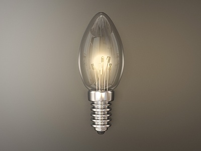 Small bulb colored lights 3d model