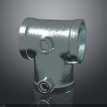 Stainless Steel Tee Pipe Fitting With Flanged Ends And Secure Bolts