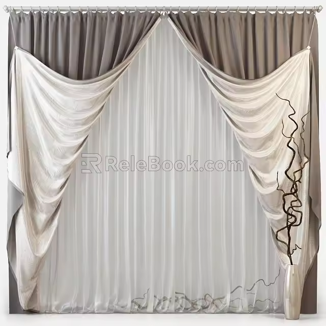 Curtains 3d model