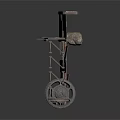 Industrial Equipment With Brick Structure Metal Frame Large Wheel And Gears