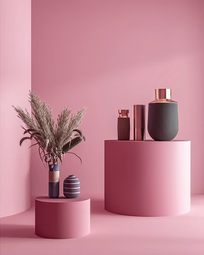 Modern Vase Vase Jar Vase Decoration Set 3d model