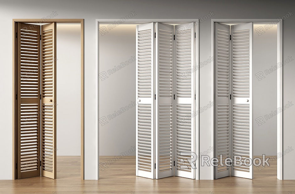 Modern folding door shutter folding door balcony folding door solid wood folding door model