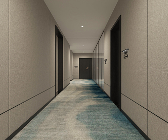 Modern Corridor Carpet 3d model