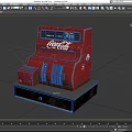 Vintage Red Coca-Cola Vending Machine Classic Commercial Equipment with Retro Design