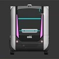 modern bus metro bus mini bus 3d model