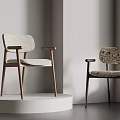 Modern Leisure Chairs With Wooden Legs Black Frames And Patterned Fabric Upholstery