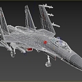 Hyundai J15 J-15 Chinese Air Force Flying Shark Carrier-based Fighter Aircraft 3d model