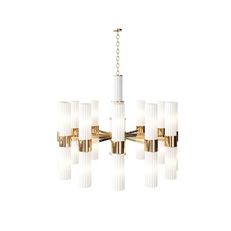 French chandelier lamps 3d model