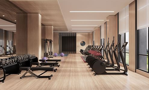 Modern Gym 3d model