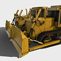 Yellow Tracked Bulldozers Powerful Heavy Machinery For Construction Sites