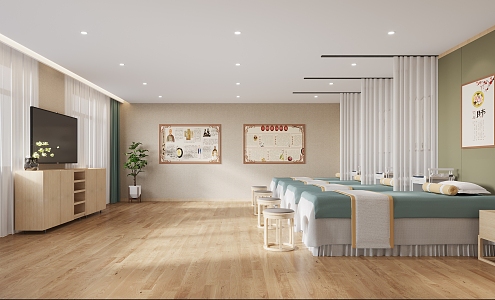 New Chinese Traditional Medicine Museum Chinese Medical Center Clinic 3d model