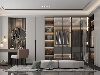 Modern Cloakroom 3d model