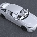 Silver Modern Sedan With Sleek Body Lines Black Wheels And Stylish Front Grille