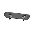 Gray Skateboard Equipment With Durable Deck And Smooth Rolling Wheels