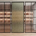 Modern partition glass partition 3d model