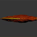 Decorative Axe With Eagle Head Design And Red Gold Wing Accents 3d model