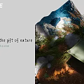 ICE Live Stream Showcasing Eco Humanistic Fashion Exhibition With Clothing Mountain View And Green Plants