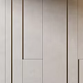Modern Living Room Bookcase With Minimalist Beige Panel Doors And Open Storage Shelves
