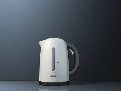 Philips White Electric Kettle with Water Level Indicator for Modern Home Kitchen Use 3d model