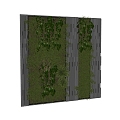 Modern Green Wall 3d model