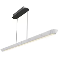 Sleek Modern Pendant Light Design With White Marble And Black Metal Hanging Fixture For Home Decor
