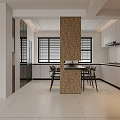 Modern Open Concept Living Dining Room With White Gray Sofa Coffee Table Plant And Rug
