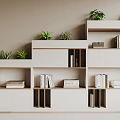 modern file cabinet partition cabinet 3d model