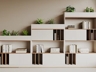 modern file cabinet partition cabinet 3d model