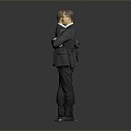 Modern Man Staff Male Staff 3d model