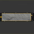 Yellow Flat Bottom Barge Water Transport Vehicle Transporting Gravel Cargo Efficiently