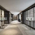 Jewelry Store Luxurious Interior With Elegant Displays And High-End Lighting